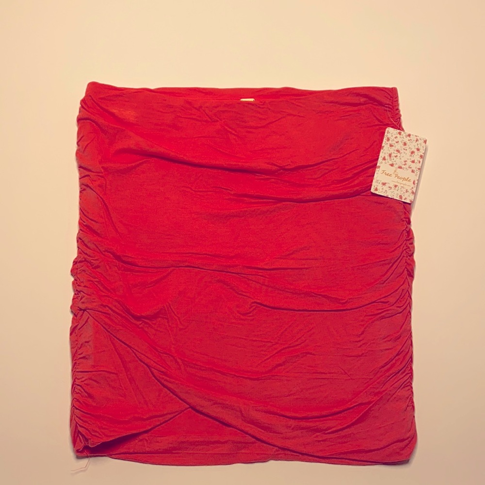 NWT Free People Rouched Mini Skirt